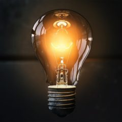 Golden Ideas light bulb
