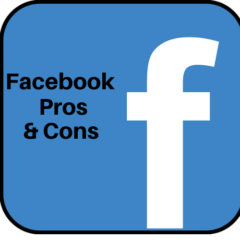 facebook logo with the words "prose & Cons"