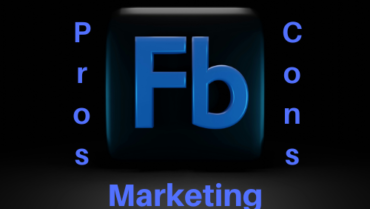 facebook logo with the words: affiliate marketing pros and cons"